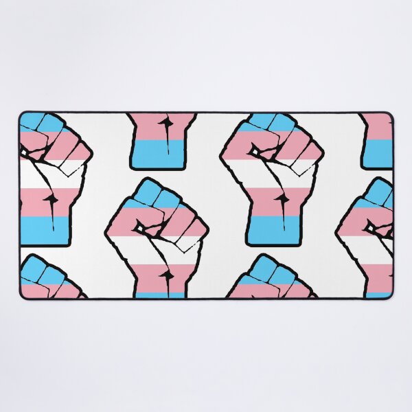 Item preview, Transgender Flag - Raised Fist designed and sold by Thealien.