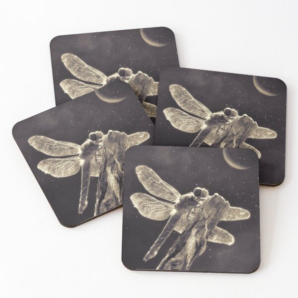 Item preview, Autumn Equinox with Crescent Moon and Dragonfly designed and sold by Stephanie Laird.