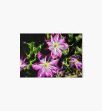 Pink and Green Flowers in the Spring Art Board