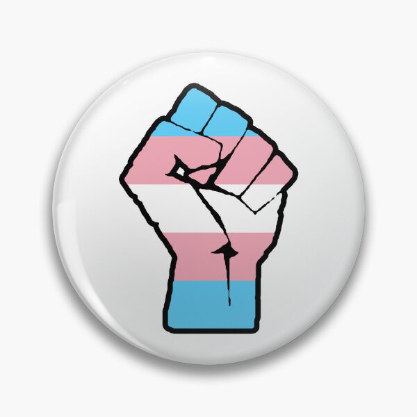 Item preview, Transgender Flag - Raised Fist designed and sold by Thealien.