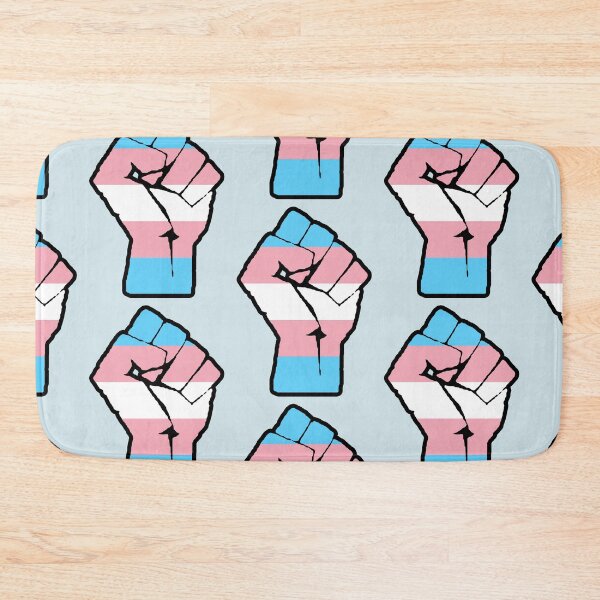 Item preview, Transgender Flag - Raised Fist designed and sold by Thealien.