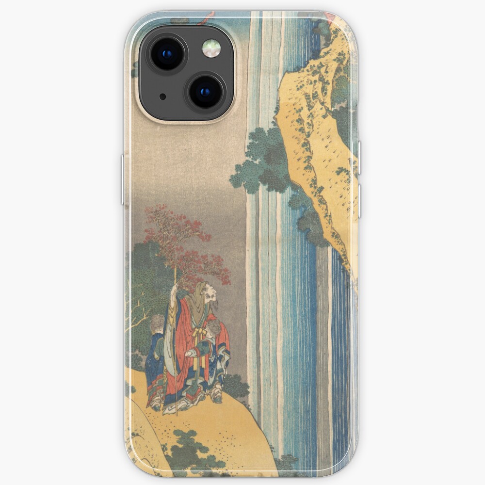 Japanese Woodcut Ri Haku Waterfall 12 Iphone Case For Sale By Cheeseburgercat Redbubble