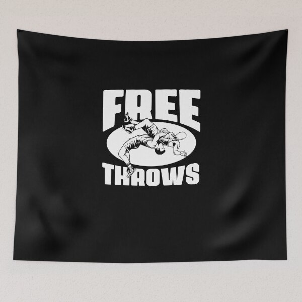 Item preview, Free Throws Funny Wrestling Sport For A Freestyle Wrestler designed and sold by Nessshirts.