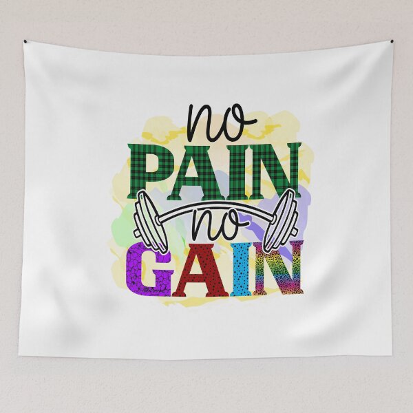 Item preview, Fitness Lover Saying :No Pain No Gain designed and sold by remonss.