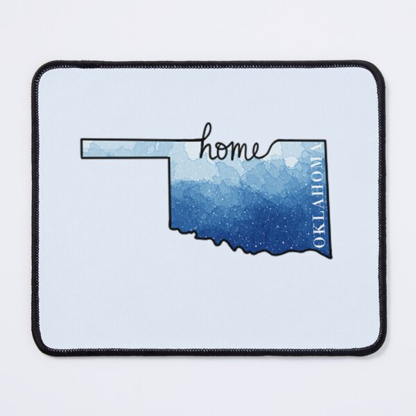 Item preview, Oklahoma Home State Outline Blue designed and sold by Dr3amsInInk.