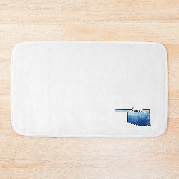 Item preview, Oklahoma Home State Outline Blue designed and sold by Dr3amsInInk.