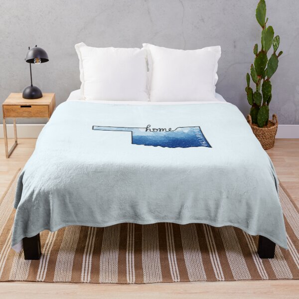 Item preview, Oklahoma Home State Outline Blue designed and sold by Dr3amsInInk.