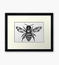 Beehex Framed Print