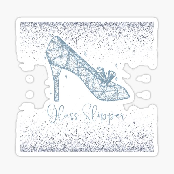 Glass slipper Sticker for Sale by breannapoch