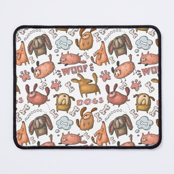 Item preview, Cute Dog Awoo Woof Pattern - funny pet designed and sold by DebbisPalette.