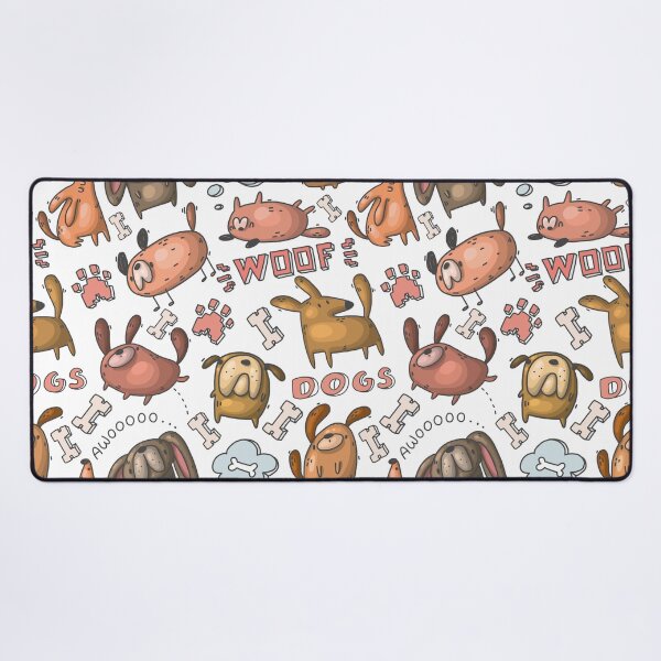 Item preview, Cute Dog Awoo Woof Pattern - funny pet designed and sold by DebbisPalette.