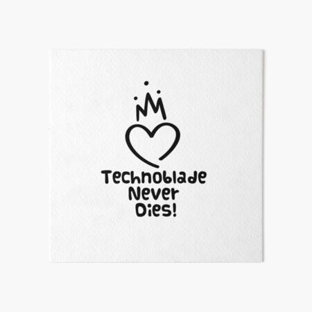 technoblade never dies games | Art Board Print