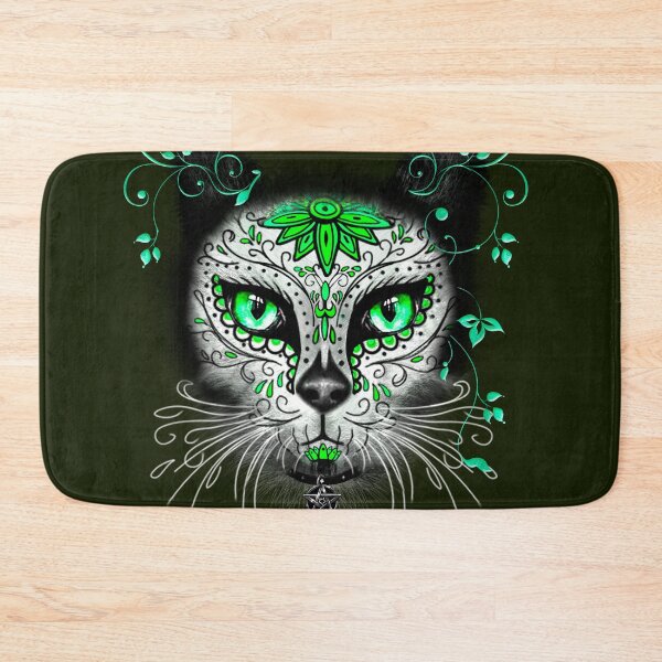 Item preview, Decorated  Sugar Skull Cat designed and sold by Gothic Fantasy.