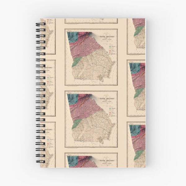 Item preview, 1849 Georgia, USA Relief Map 3D digitally-rendered designed and sold by ThinkAboutMaps.
