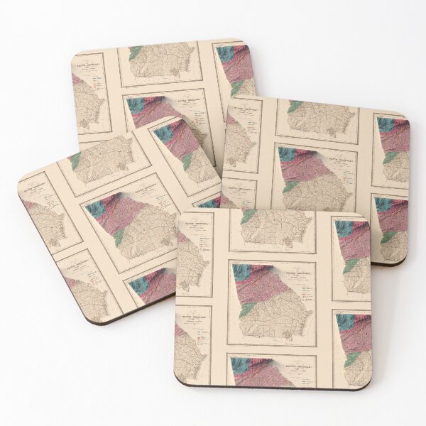 Item preview, 1849 Georgia, USA Relief Map 3D digitally-rendered designed and sold by ThinkAboutMaps.