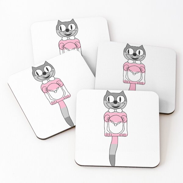 Item preview, Demigirl Cat Clock designed and sold by sproutsofart.
