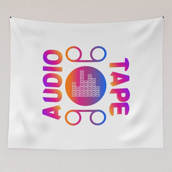 Item preview, audio cassette color gradient design designed and sold by mrelax57700.