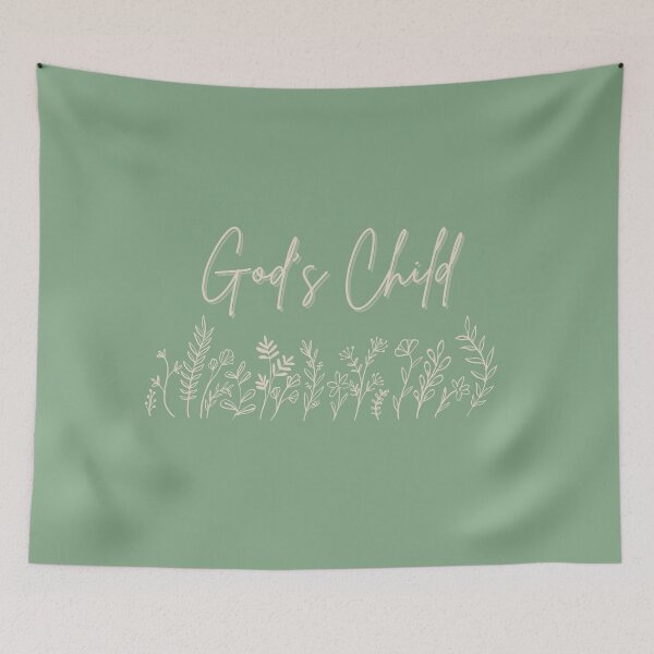 Item preview, God's Child Sage Green designed and sold by GracefulThreads.