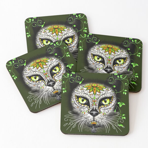 Item preview,  Sugar Skull Kitten designed and sold by Gothic Fantasy.