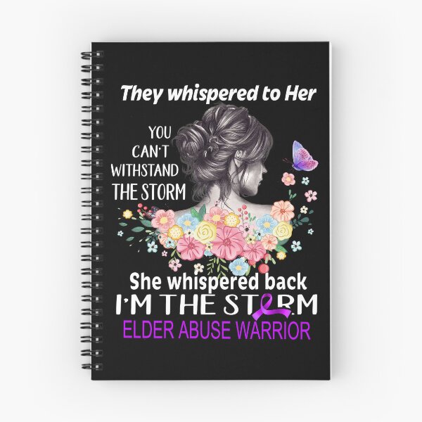 Item preview, Elder Abuse Warrior I'm The Storm Elder Abuse Awareness designed and sold by Hatjar.