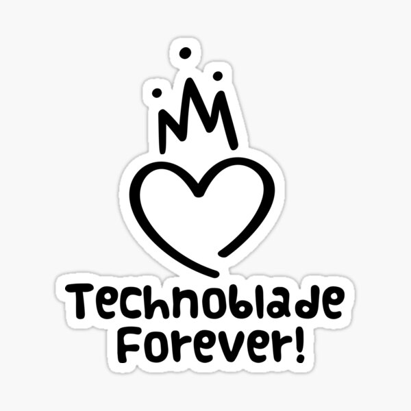 Technoblade Never Dies Camiseta t shirt' Sticker