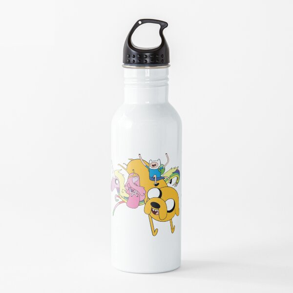 Adventure Time Characters Sticker Water Bottle