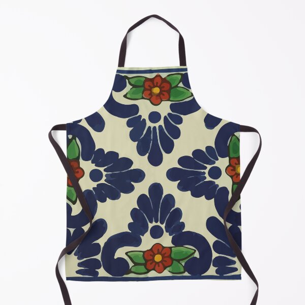 Item preview, Dainty red flowers rustic hand painted mexican decoraion talavera tile designed and sold by T-Mex.