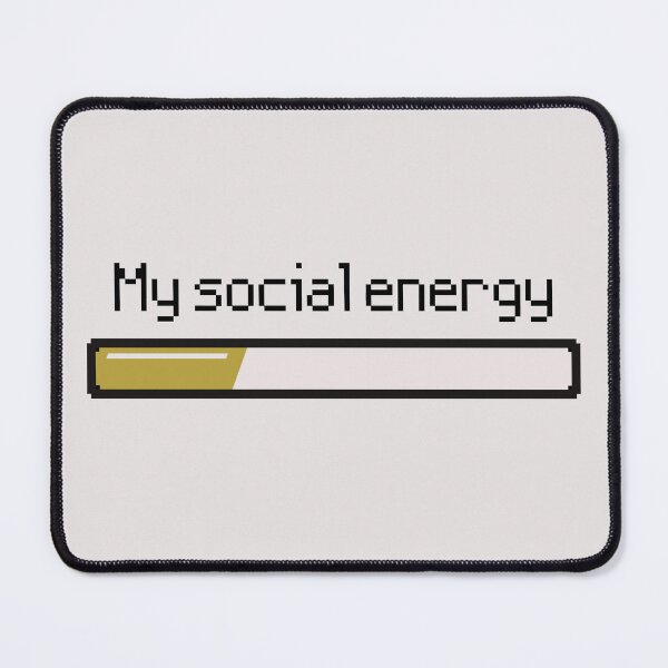 Item preview, "My social energy" Low Energy Bar designed and sold by Little Lamb's Lore.