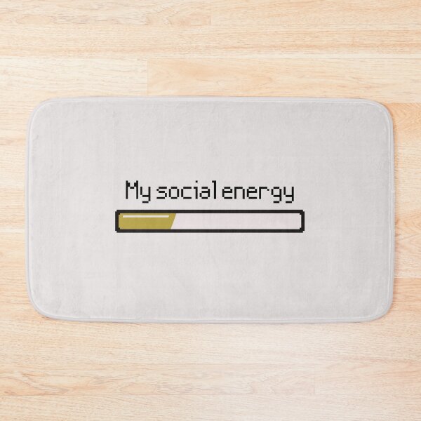Item preview, "My social energy" Low Energy Bar designed and sold by Little Lamb's Lore.
