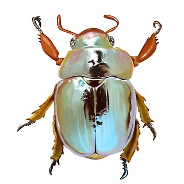 Artwork thumbnail, Rainbow Jewel Scarab Beetle by seasofstars