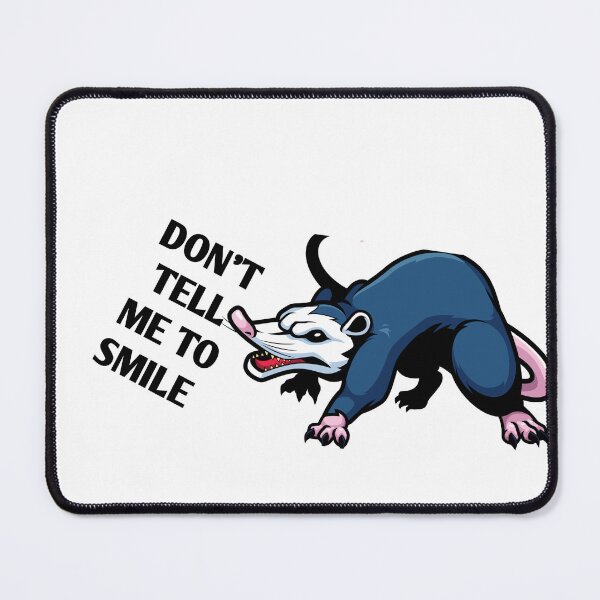 Item preview, Cool possum vinyl sticker - funny Opossum  sticker - Don't tell me to smile sticker designed and sold by Ssimo30.