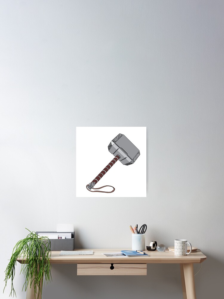 Thumbnail 2 of 3, Poster, Mjolnir designed and sold by skylapittman.