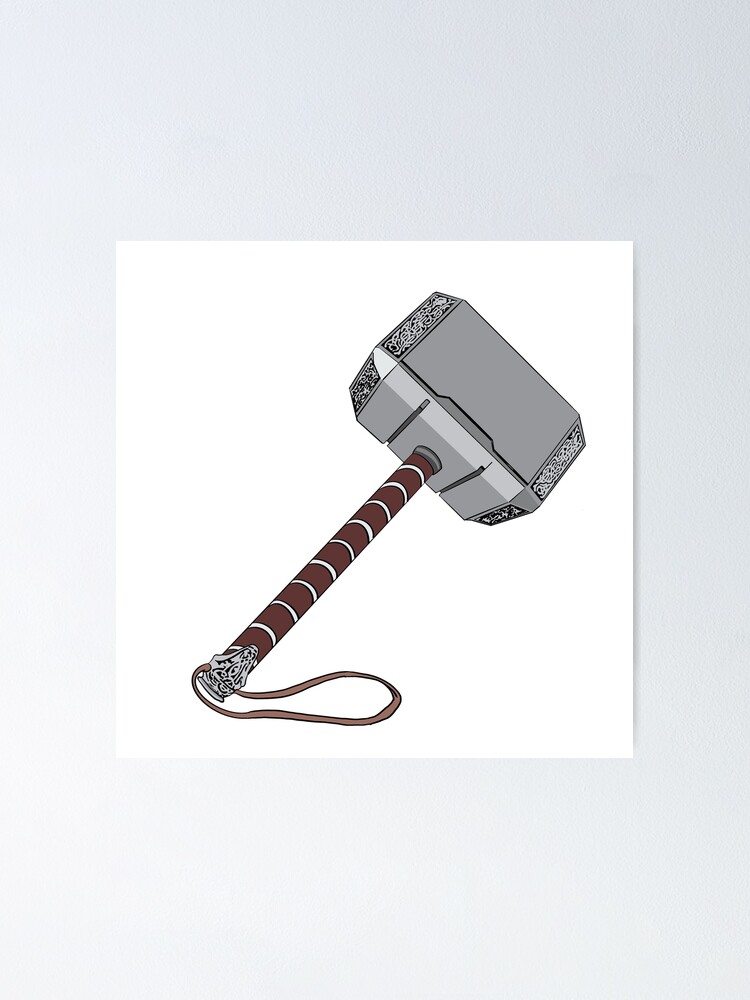 Thumbnail 1 of 3, Poster, Mjolnir designed and sold by skylapittman.