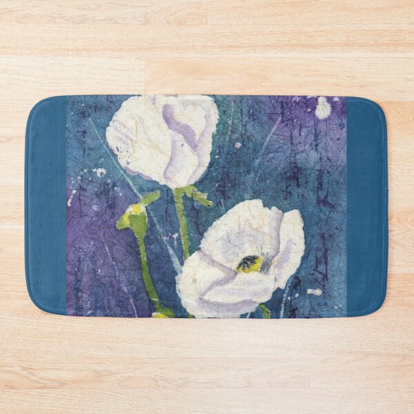 Item preview, White Poppies in an Evening Garden designed and sold by The Elderberry Blossom.