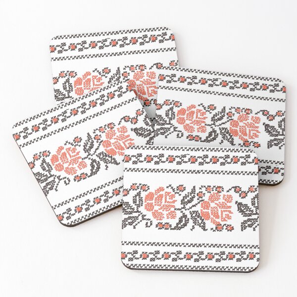Item preview, Ukrainian motive. Folk embroidery red black designed and sold by sonaadalian.