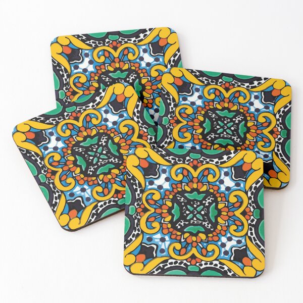 Item preview, Mexican baroque talavera tile hand painted home design designed and sold by T-Mex.
