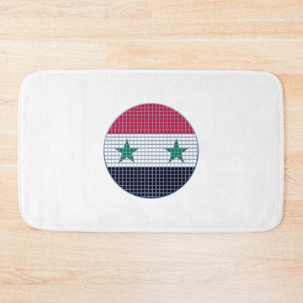 Item preview, Syria Flag Rounded - Squares Pixel  designed and sold by MoonElite.