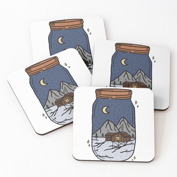 Item preview, Snowy Cabin in a Jar designed and sold by Alexa Shoop.
