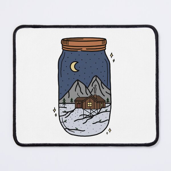 Item preview, Snowy Cabin in a Jar designed and sold by Alexa Shoop.