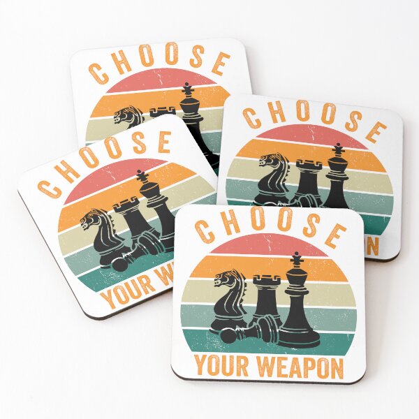Item preview, Men and women cool Choose your weapon, chess player nerd[chess day] for friends designed and sold by POPLIN ⭐ ⭐ ⭐ ⭐ ⭐.