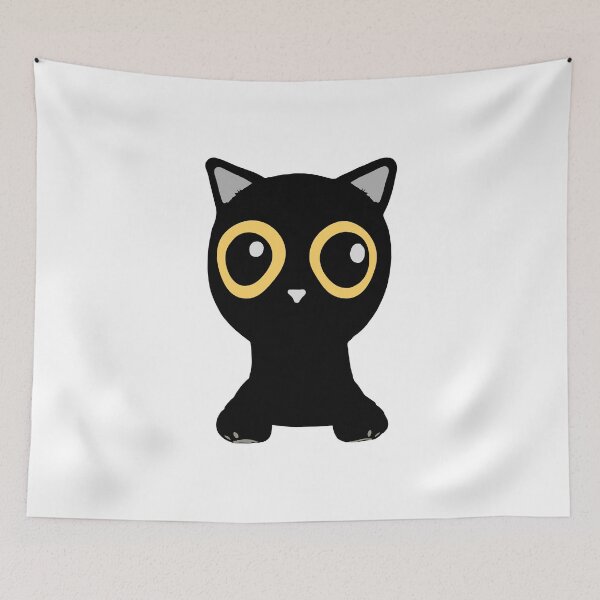 Item preview, Big Foot Jinx black cat sticker designed and sold by mbensdesign.