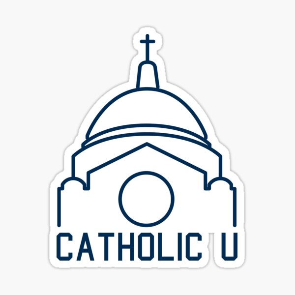 Item preview, Catholic University Shrine Silhouette  designed and sold by NewmsOne.