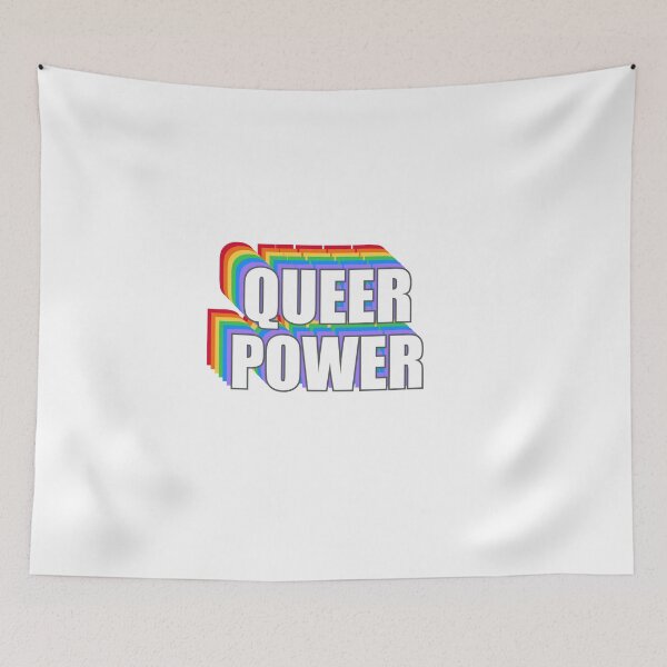 Item preview, QUEER POWER - PRIDE RAINBOW designed and sold by Inspirationmotivation.