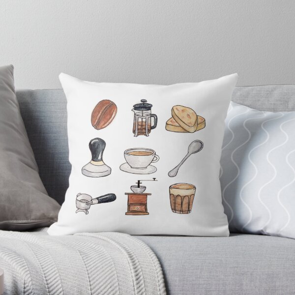 Coffee Obsession Throw Pillow