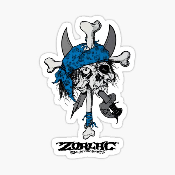 Item preview, Pushead Zorlac Pirate Skull Alt 1 designed and sold by Pus Fan.