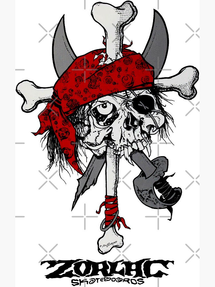 Pushead Zorlac Pirate Skull Alt 2