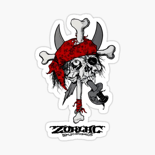 Item preview, Pushead Zorlac Pirate Skull Alt 2 designed and sold by Pus Fan.
