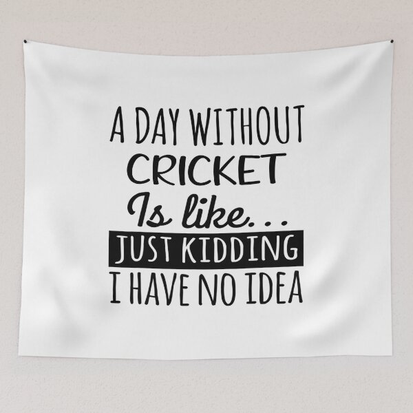 Item preview, A Day without Cricket is Like, Funny Cool Cricket Mens Womens girls Lovers Birthday Christmas Gift Shirt designed and sold by xlnv.