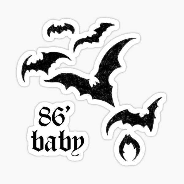 Sticker 171 tatouage de chauve souris d eddie munson 2 187 par 