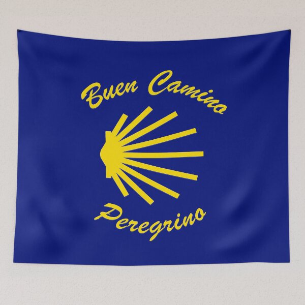 Item preview, Buen Camino Peregrino. Camino de Santiago Symbol Large Yellow Scallop Shell (sun ray like) designed and sold by Brasilia.